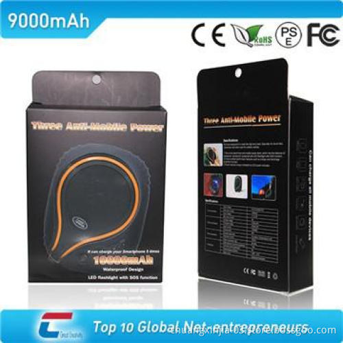 Waterproof USB power bank for iphone5 with SOS function